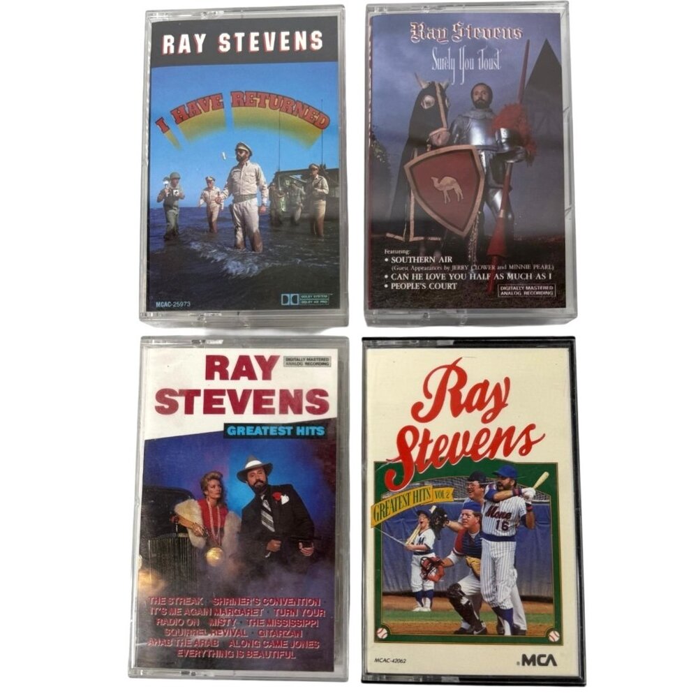 Ray‎ Stevens Cassette Tape Collection Of 4 Albums greatest Hits Surely You Joust